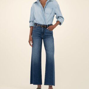 Kut from the Kloth Meg High Rise Wide Leg Size 66 / Inexhaustible W/Dark Base Wa